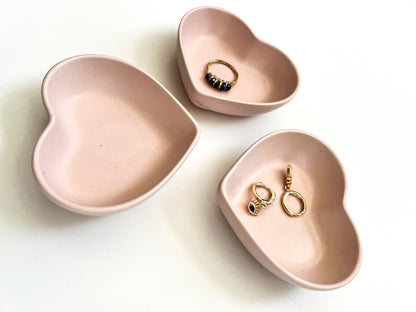 Urban Heart Trinket Dish - Minimalist Catchall/Ring Holder