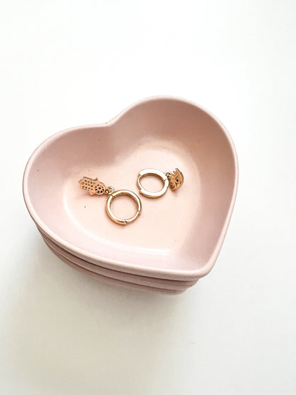 Urban Heart Trinket Dish - Minimalist Catchall/Ring Holder