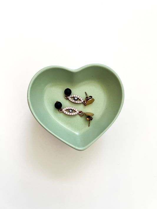 Urban Heart Trinket Dish - Minimalist Catchall/Ring Holder