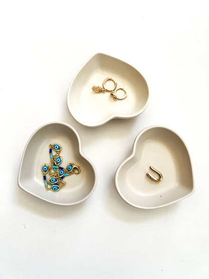 Urban Heart Trinket Dish - Minimalist Catchall/Ring Holder