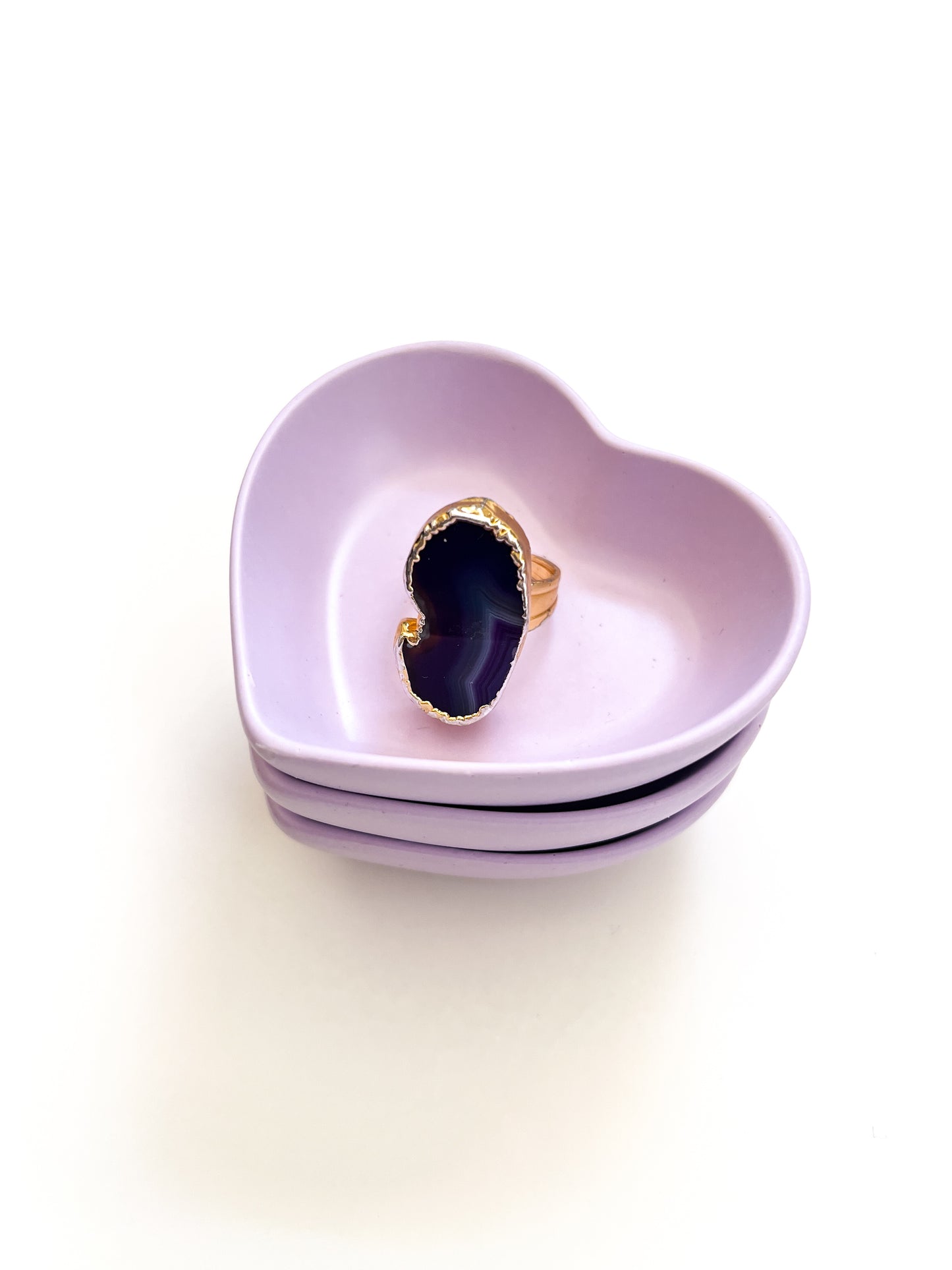 Urban Heart Trinket Dish - Minimalist Catchall/Ring Holder